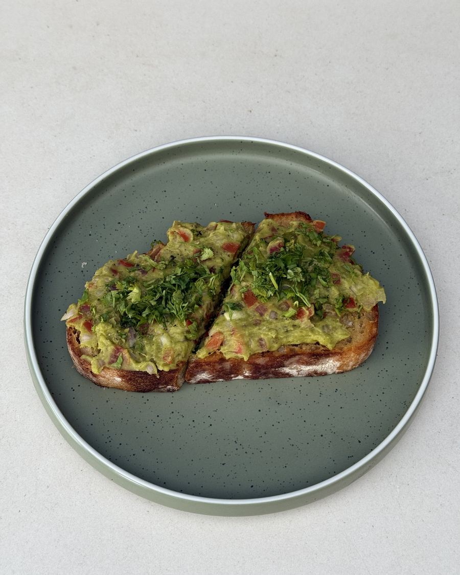 Avocado toast on house sourdough